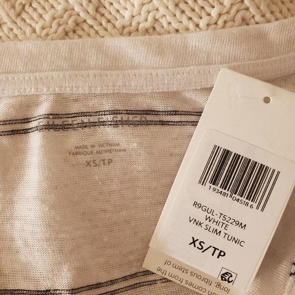 Eileen Fisher Striped Organic Linen Tunic - Picture 9 of 10